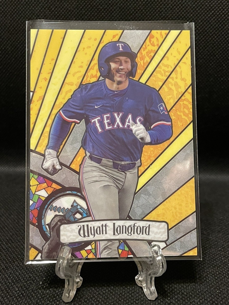 BGS ワイアット・ラングフォード サイン 2023 Bowman Draft 2023 Bowman Draft Wyatt Langford Stained Glass SP Rookie
