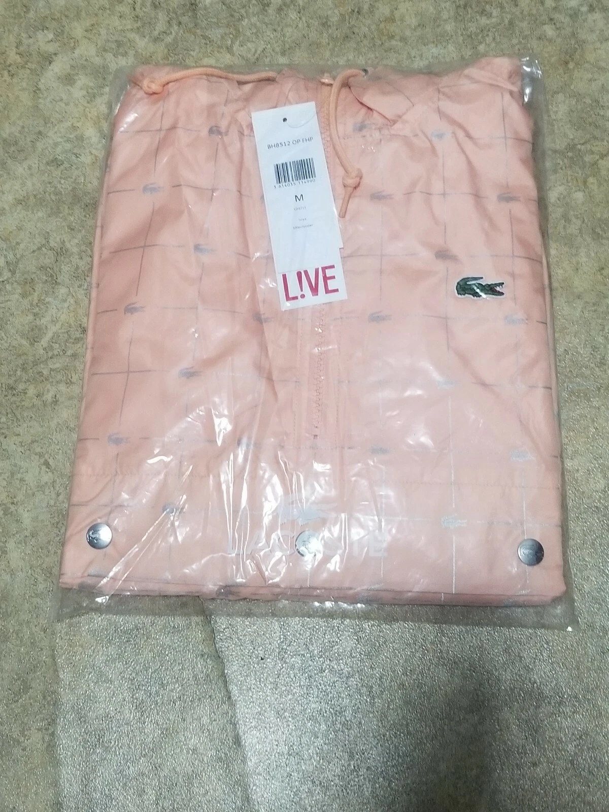 SUPREME x Lacoste grille réfléchissante nylon anorak pêche boîte logo bonnet de camp S/S 18