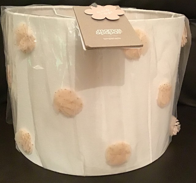 Mamas & Papas Ava Rose Nursery Lamp / Light Shade Slight Fault for sale