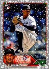 2023 Topps Holiday #H138 Jhony Brito Metallic
