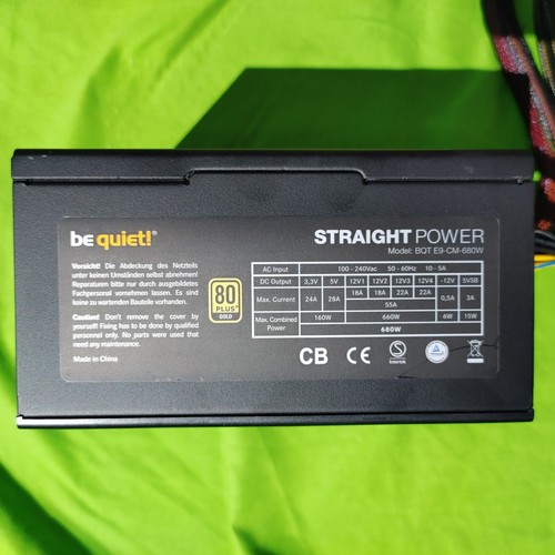 Alimentation 680 watts Be Quiet ! Puissance droite BQT E9-CM-680W - Photo 2/8