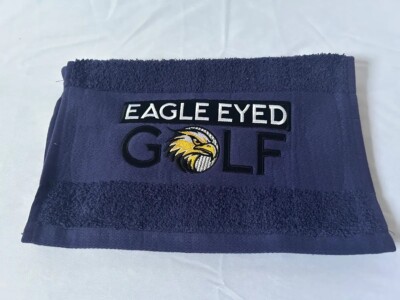 Eagle Eyed Golf - Marineblau Handtuch
