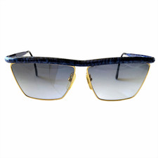 Gianfranco Ferre Sunglasses Blue w/ Gold Trim GFF 32/S Vintage