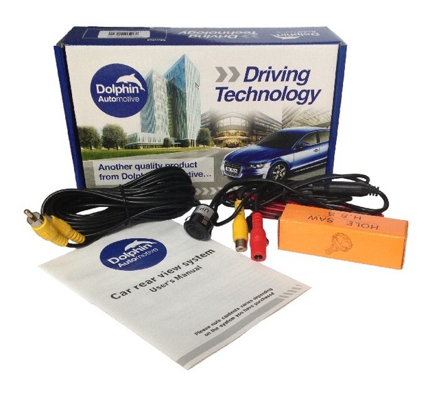 Car and Van Mini Micro Reverse Rear View Bumper Camera With Distance Guidelines for sale online