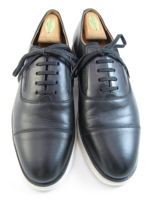 SAOLA Allen Edmonds "CARSON" Slip On Pelle IBRIDO STRINGATO Derby 10.5 D Nero (495N)