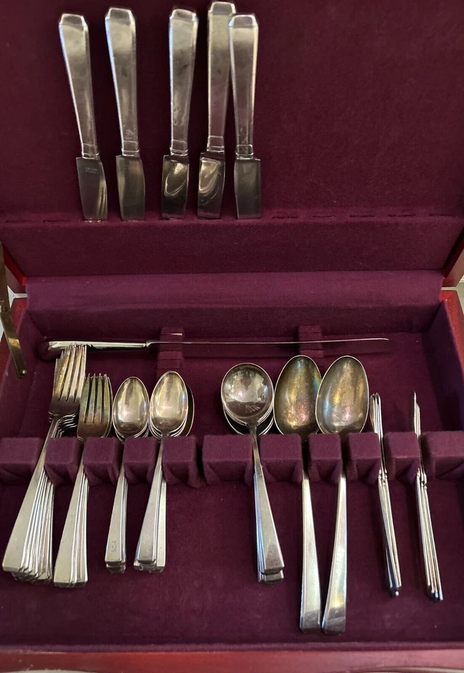 54件装Towle Craftsman纯银餐具套装 — 第 2/4 张图片