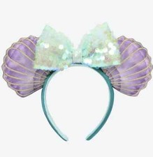 Tokyo Disney Resort Ariel Ears Headband Shell The Little Mermaid NWT Disney Park