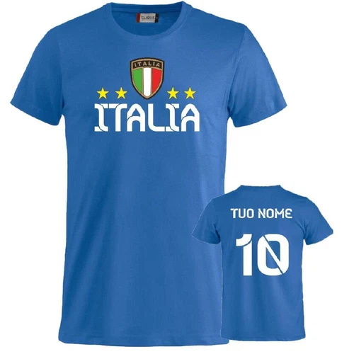 T-Shirt Italia Maglietta Nazionale Italiana Europei 2024 Bambino PS 27431-A096