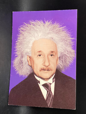 ALBERT EINSTEIN POSTCARD  UNCOMBABLE HAIR SYNDROME 