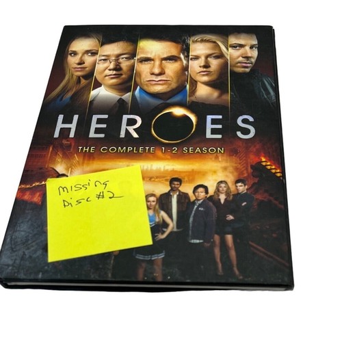 Heroes The Complete 1-2 Season DVD Box Set Missing Disc #2 - Imagen 3 de 4