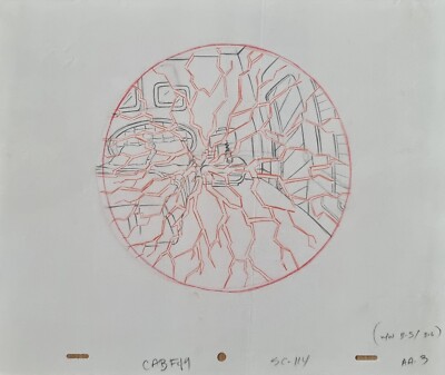 Seltene Simpsons TV Show Original Hintergrund Animation Kunst Cel Zeichnung Simpson #169