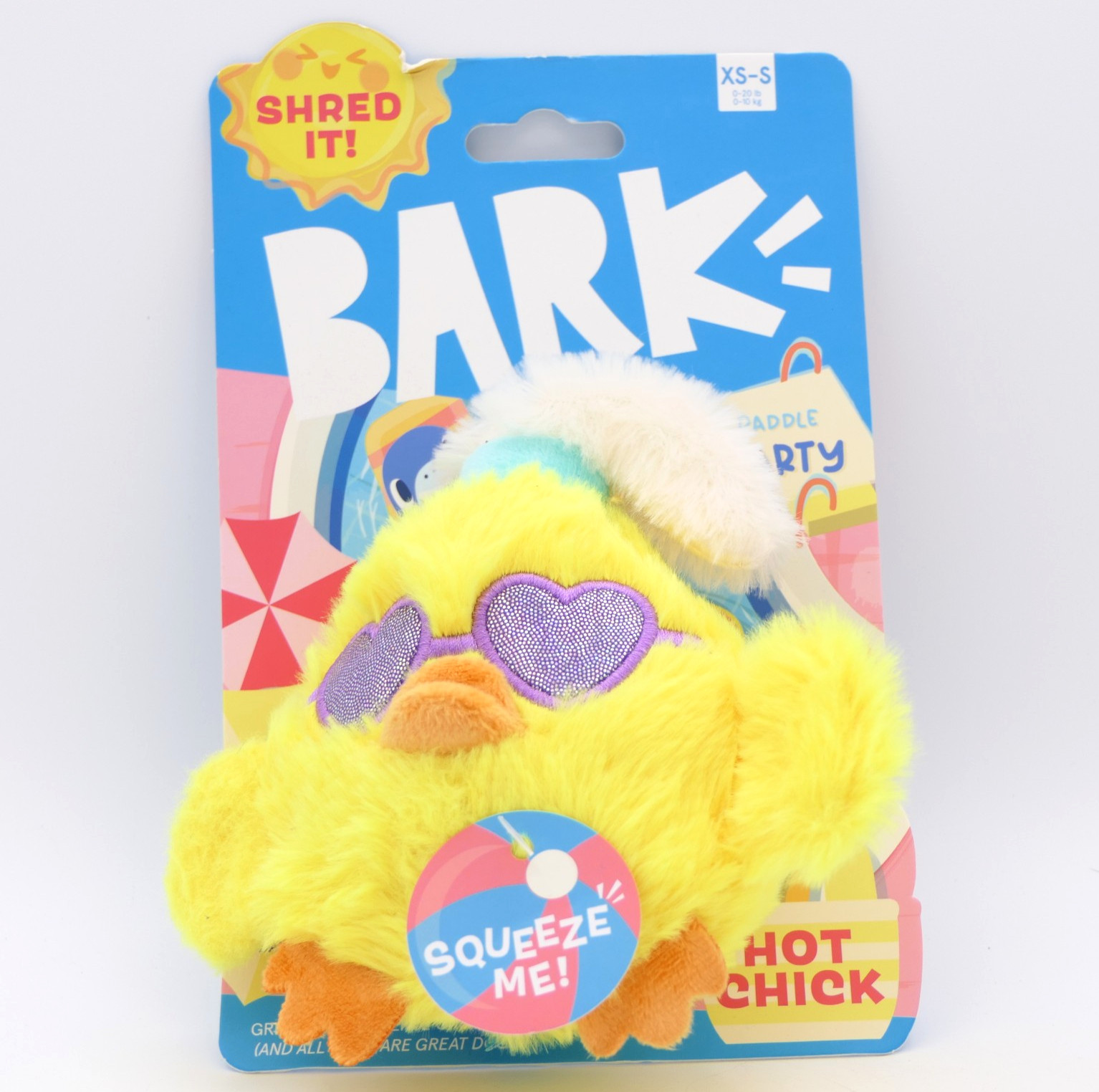 BARK Doggy Paddle Pool Party Hot Chick Dog Toy XS-S w/Spiky 