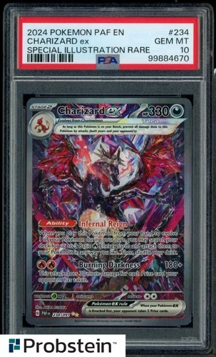 2024 Pokemon PAF EN #234 Charizard ex Special Illustration Rare PSA 10 GEM MINT