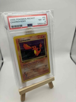 Pokemon TCG Graded Rocket Charmander 50/82 NON HOLO Englisch PSA 8
