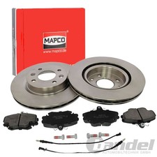 MAPCO BREMSSCHEIBEN 259mm + BELÄGE VORNE passend für DACIA LOGAN RENAULT 19 CLIO