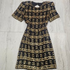 Vintage Scala Beaded Silk Cocktail Dress