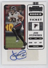 2022 Panini Contenders Rookie Ticket John Fitzpatrick #249 Auto 11ur