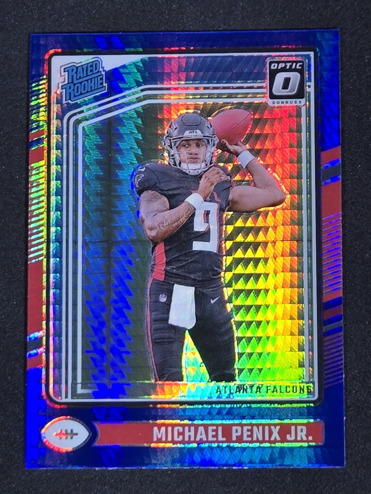 2024 Panini Donruss Optic MICHAEL PENIX JR Blue Hyper #279 Rated Rookie