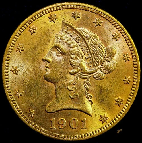 1901 $10 Liberty Head Gold Eagle BU Uncirculated