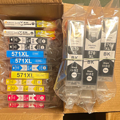 bubprint PGI-570XL/CLI-571XL kompatibles Tintenpatronen Set CMYK für Canon