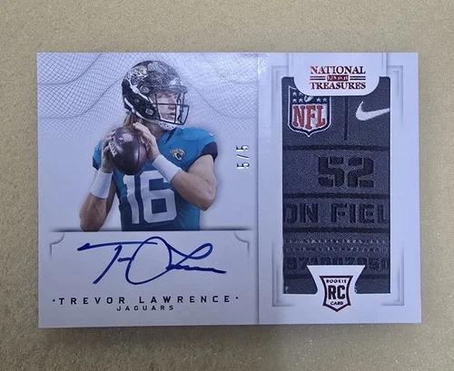 2021 Panini National Treasures - Trevor Lawrence Crossover Auto /5 🔥🔥RPA🔥🔥