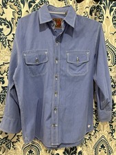 EQ Equilibrio Blue Western Shirt Button Down ...