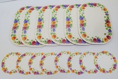 Corelle Coordinates  Summer Blush  14 pc mats