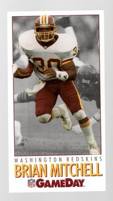 1992 GameDay Brian Mitchell Washington Redskins #121 Near Mint or Better