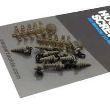 Carp Hook Bead & Bait Screw Kit 20 Beads 10 Bait Screws Camo - Carper Tackle
