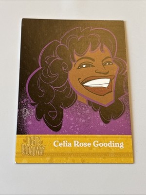 CELIA ROSE GOODING Actor 2020 Edition LIGHTS OF BROADWAY Show Cards TRADING CARD