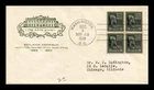 DR JIM STAMPS US COVER BENJAMIN HARRISON PRESIDENTIAL FDC SCOTT 828 BLOCK HF