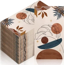 100 Pack Floral Napkins as show in the picture, picture 