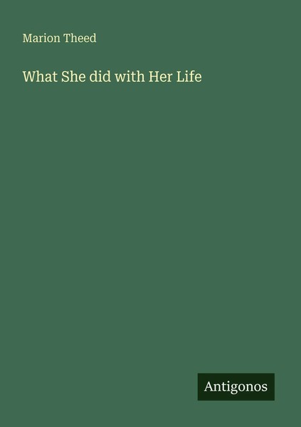 Marion Theed | What She Did With Her Life | Taschenbuch | Englisch (2025)-image