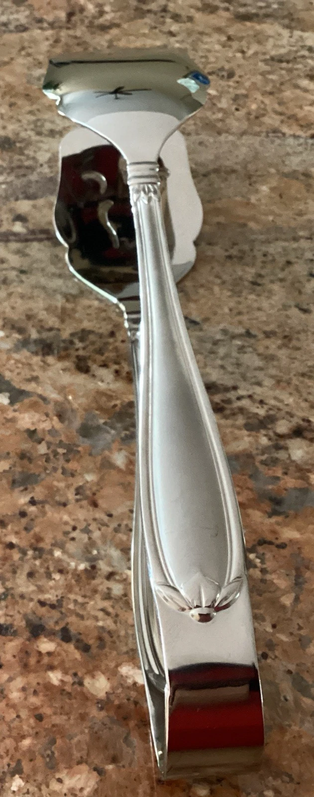 Princess House BARRINGTON Salad Buffet Tongs Stainless Flatware 9 5/8" China