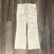 CAbi White 5 Pocket Boot Cut Jeans - 4 Measures 31x27.5