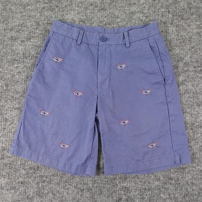 Vineyard Vines Breaker Shorts Mens 28 Blue Whale Candy Cane Embroidery Youth