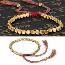 Kupfer Perlenarmband, Tibetische, Buddhistisch Geflochtene Armband, Handgemachte