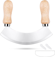 Prokitchne Wiegemesser, KräUtermesser Mit 1 Klinge Aus Edelstahl, Pizzaschneider