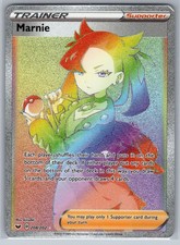 Marnie 208/202 Rainbow Rare Sword & Shield Pokemon Holo Near Mint