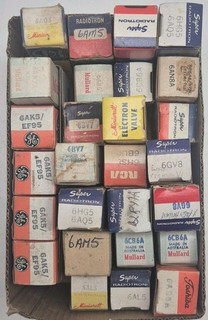lot3 box of Tubes for Hifi Amplifier Radio Test Equipment preamp NOS