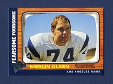 Merlin Olsen: 2005 Topps Football All-Time Fan Favorites #68 