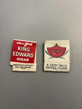 Vintage King Edward Cigar & Swisher Sweets Matchbooks, Lot of 2