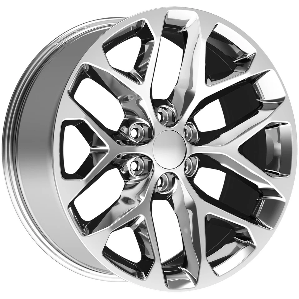(Set of 4) OE Performance 176C 20x9 6x5.5" +24mm Chrome Wheels Rims 20" Inch Foto 2 de 4