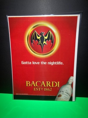 Vintage Original Print Ad  2000    BARCARDI RUM-Gotta love the nightlife.