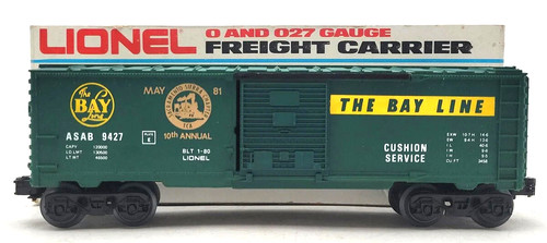 LIONEL 6-9427 0/027 BAY LINE BOX CAR ASAB 9427 | Zustand: Used