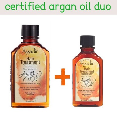 Agadir certified argan oil Hair Treatment 4 oz and 2 oz