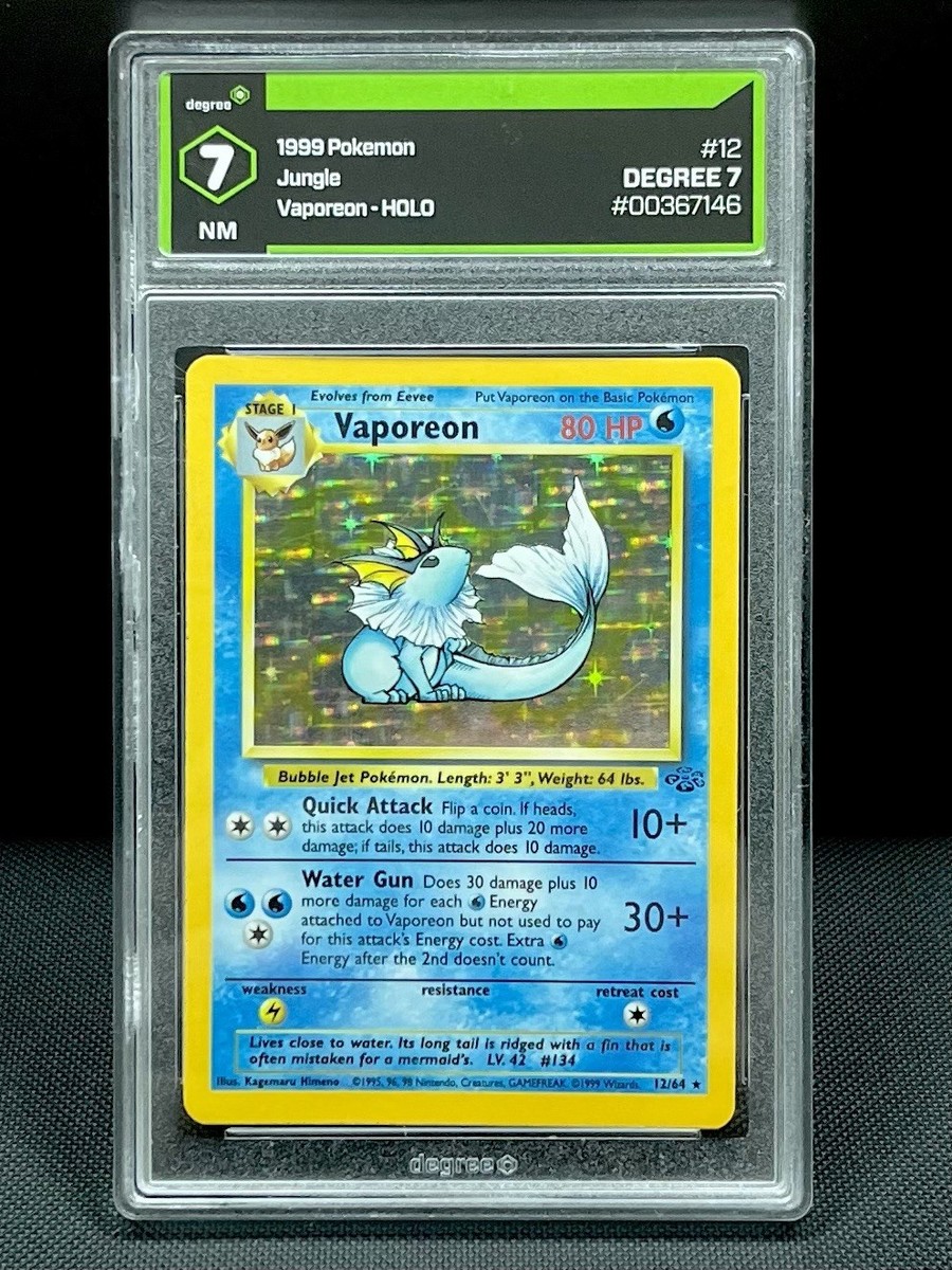 英語版初期　ポケモンカード　Vaporeon holo 1st Edition Vaporeon - Jungle 1st Edition - Pokemon | TrollAndToad