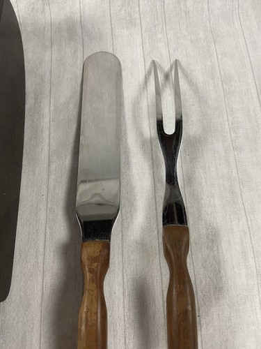 Set forchetta e spatola CUTCO vintage 3 pezzi n. 27, 28 con custodia da parete - Foto 5 di 5