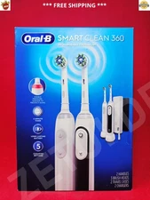 **BRAND NEW** Oral-B Smart Clean 360 Rechargeable Toothbrush 2-Pack  - SEALED
