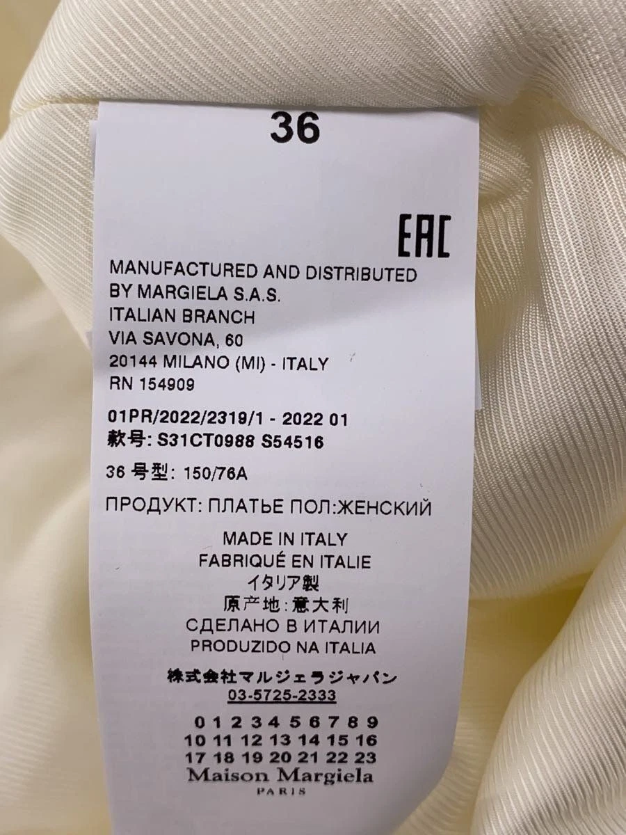 Abito Maison Margiela altro 36 rayon bianco s31ct0988 con etichetta
